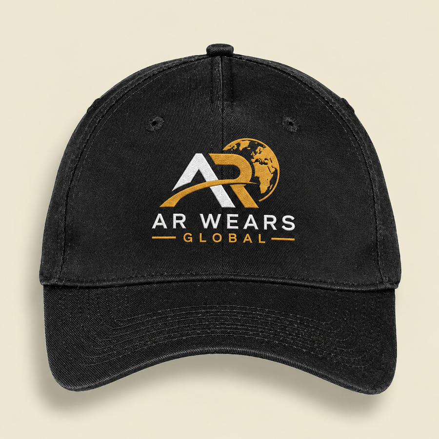 AR WEARS Global Classic Black Signature Cap