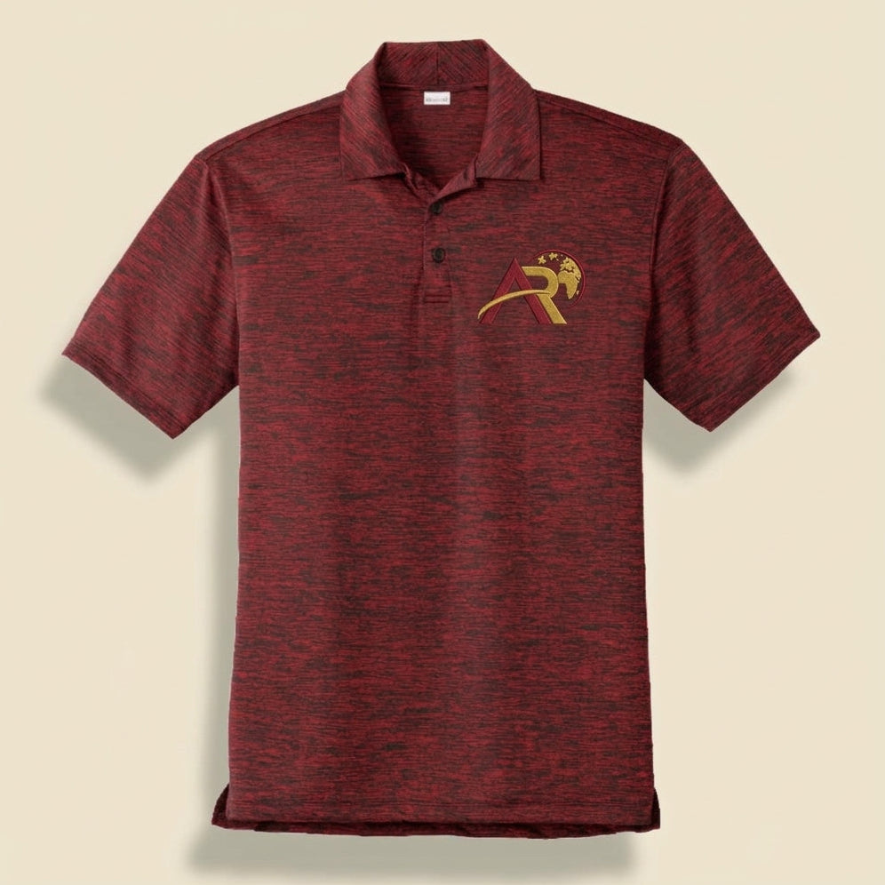 Title: AR Wears Global Premium Space-Dye Polo - Crimson