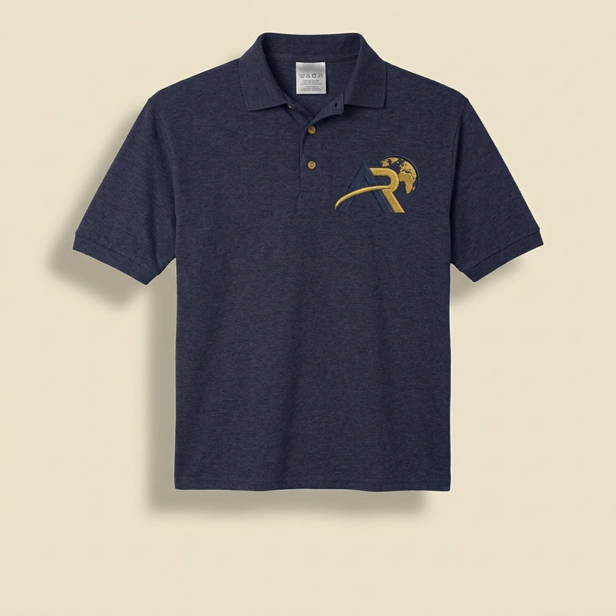 AR Wears Global Premium Navy Heather Polo