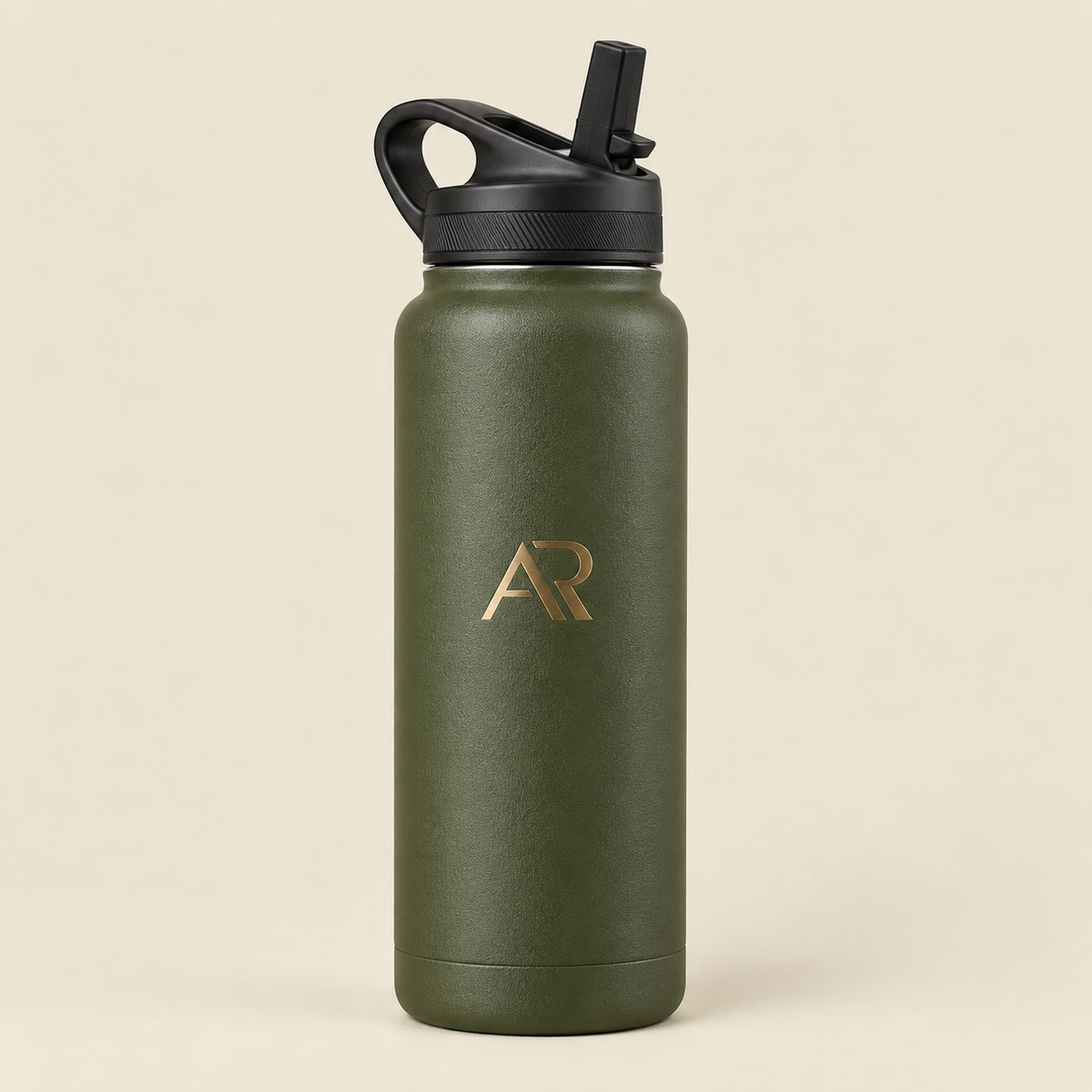 AR Flip Straw Bottle - Olive