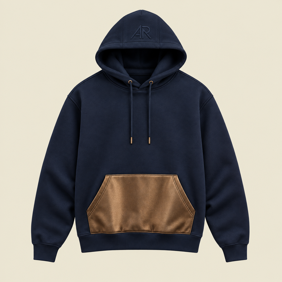 AR Navy Bronze Pocket Hoodie