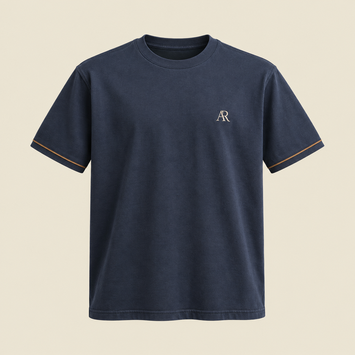 AR Navy Bronze Cuff Tee