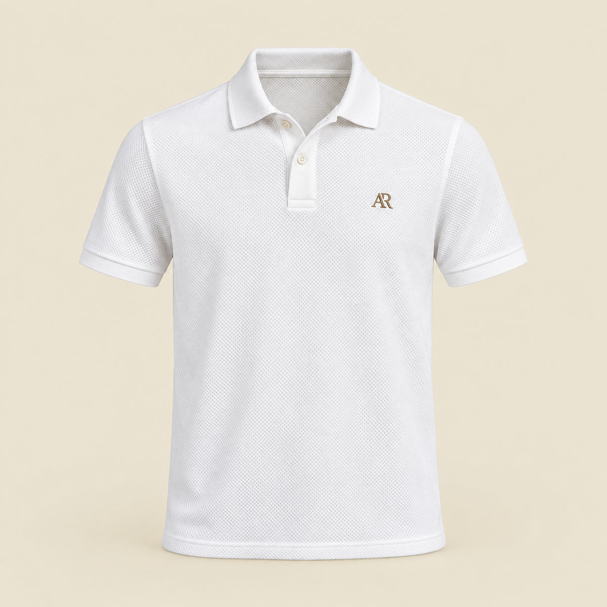 AR Mesh Polo - White