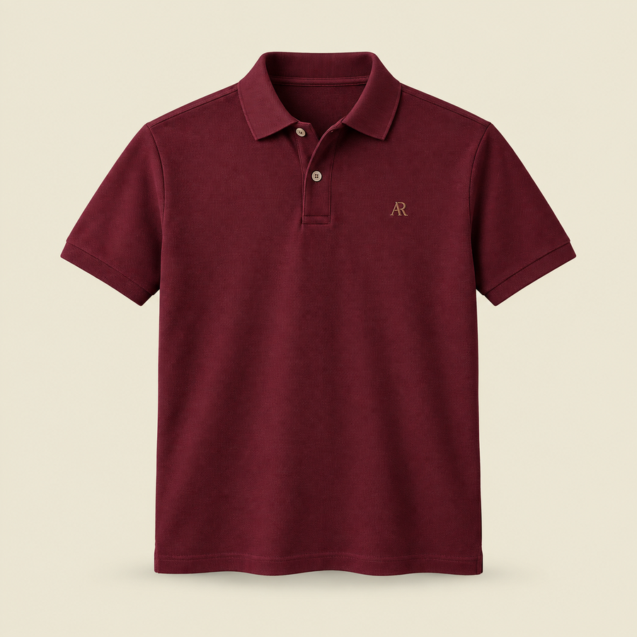 AR Executive Polo - Burgundy